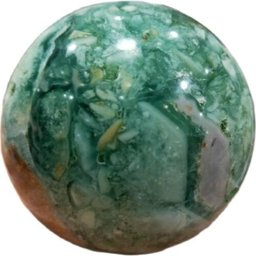 Green grain crystal ball protomineral specimens decorative handicrafts crystal specimens Quartz Crystals Sphere ball Healing
