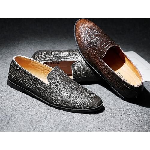 Loafers Breathable Spring Leather Casual Driving Shoes Men Shoe