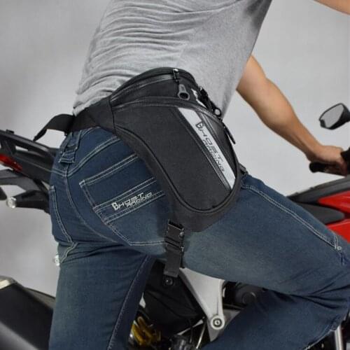 Men Oxford Riding Racing Motorbike Fanny Pack Waist Thigh Waterproof Leg Bag