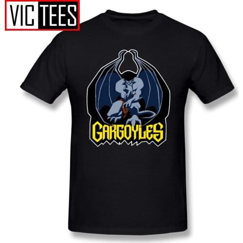 Mens Gargoyle T Shirts Gargoyles Goliath T-Shirt Man 5x Tee Shirt Print Summer 100% Percent Cotton Awesome Tshirt