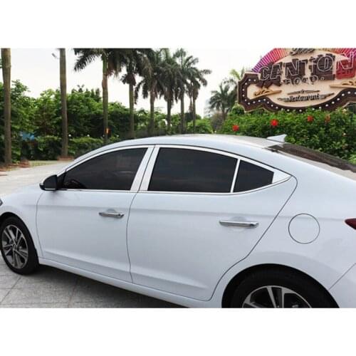 Stainless steel car window trims for hyundai elantra 2016 2017 2018 hyundai Avante super elantra