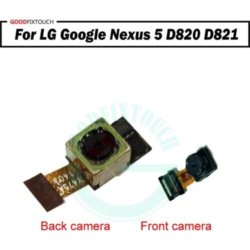 Original For LG Google Nexus 5 D820 D821 Back Rear Camera with front small camera Module Replacement part 100% tested ok