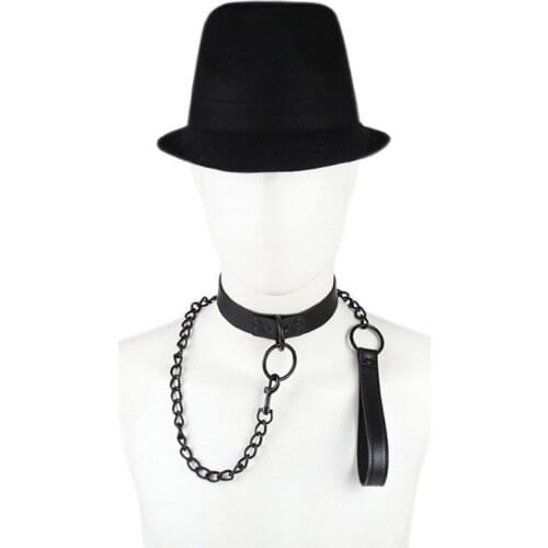 BDSM Bondage Genuine Leather Collars Dog Role Play Neck Collar Leash Erotic Restraint Fetish Adult Games Sex Toys SM Products