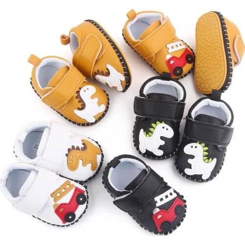 Newborn Baby Boys Girls Soft Sole Crib Shoes Infant Toddler Autumn Cartoon Casual Shoes for 0-18 Months Anti-slip First Walkers