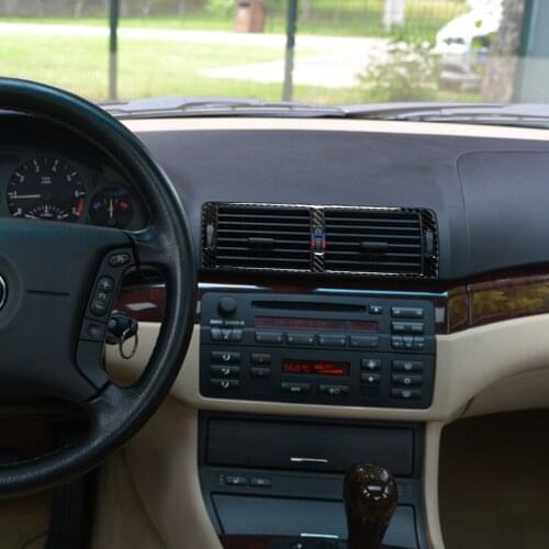 It Is Suitable For BMW Old 3 Series 1998-2005 E46 The Carbon Fiber Middle Air Outlet / 1 Piece.Red. Solid Color. BMW Color