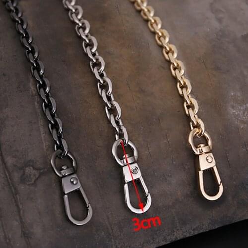7mm Gold, Gun Black, Silver Replacement Purse Chain Shoulder Crossbody Strap for Small Handbag, Clutch Bags DIY O Chains