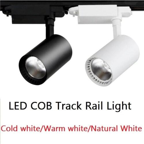 Cob Led Track Light 12W 20W 30W Iluminacion Led Spot Lighting Track Lighting Led Spotlight