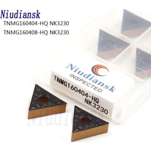 10Pcs TNMG160404 HQ NK3230 TNMG160408 HQ NK3230 Carbide Insert CNC Metal Lathe Tool Turning Insert TNMG1604 For Steel Processing