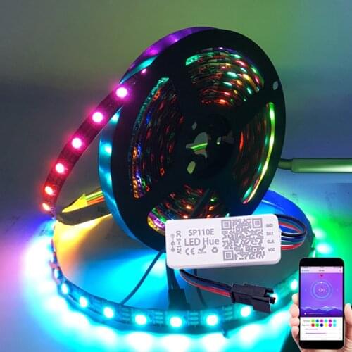 DC5V WS2812B Bluetooth USB LED Strip APP Controller RGB 5050 Individually Addressable Led Strip Light WS2812 Pixel Strips Set