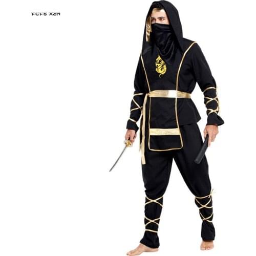 Adult Men anime Naruto Ninja Cosplay Halloween warrior Costumes Purim Christmas Carnival Masquerade Nightclub Bar Party dress