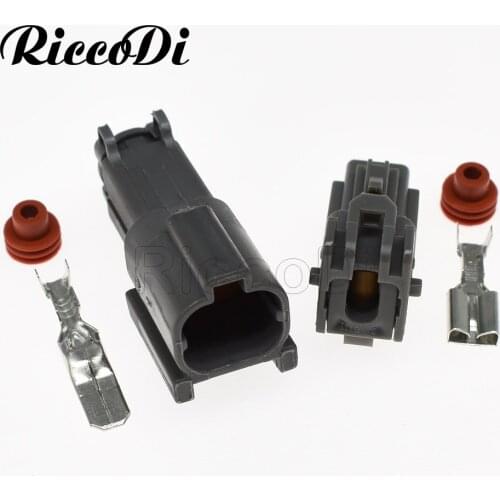 1/5/10/20sets Kit 1 Pin Male Female Headlight Auto Connector Plug for Mitshubishi Canter Light Truck 7222-6214-40 7123-6214-40