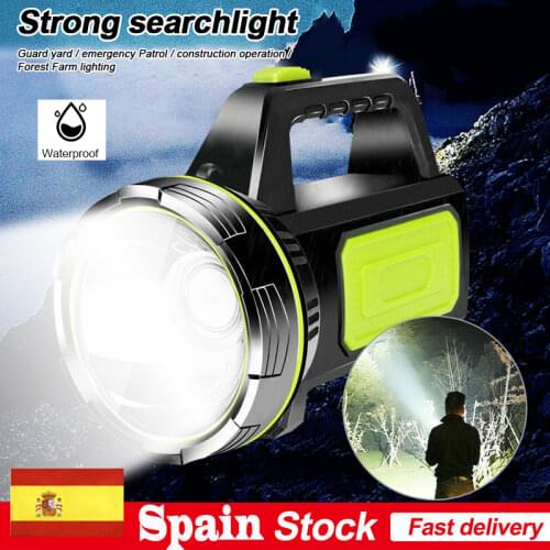 135000Lumen 1000M Xenon LED Flashlight USB Rechargeable Camping Patrolling Lantern Work Light Hand Torch Security Spotlight Lamp