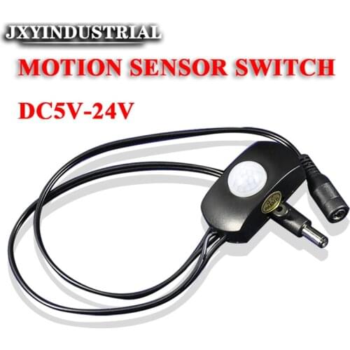 DC 5V-24V Automatic 30s/60s/240s Adjustable PIR Motion Sensor Switch Infrared Detector Light Switch Module for LED Strip Light