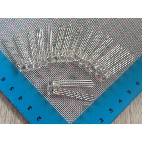 Free Shipping 100pcs 5MM Common anode Red Green Blue Led Diode White LED lamp Controllable RGB Colorful lights