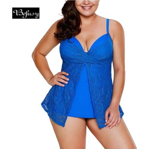 2018 New Sexy Swimsuit Summer Beach Swimwear Push Up Bikini Beachwear Padded Swimming Two Pieces Plus Size for Female 3XL