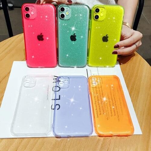 Case for Huawei P30 P40 P20 Lite Pro Honor 9A 20 9S 9 9X 10i 20i Mate 10 8S 9C 20S E 20E Case Candy Color Glitter Case
