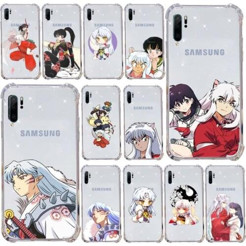 Anime InuYasha Phone Case Transparent For Samsung Galaxy A71 A21s S8 S9 S10 plus note 20 ultra