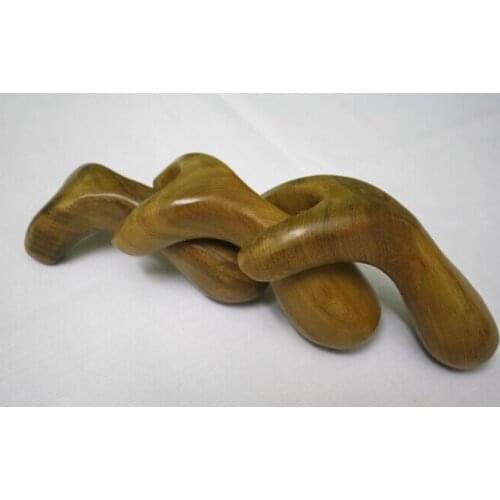 Wood cervical vertebra massager device the meridian health fitness shoulder nose Y shape wooden faca massage stick