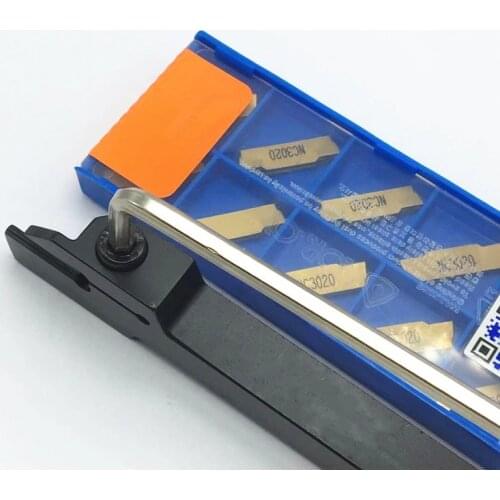 1PCS MGEHR2020-3 Slotted Tool Holder + 10PCS MGMN300 M Grooved Insert MGEHL 2020 CNC Turning Insert Milling Turning Tool Holder