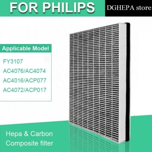 FY3107 Hepa&Carbon Composite filter For Philips AC4076 AC4074 AC4016 ACP077 AC4072 ACP017 Air purifier Filter Replacement parts