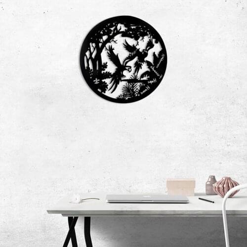 Metal Garden Iron Chicken Hummingbird Owl Bird Simulation Animal Art Insert Garden Backyard Branch Creative Decoration