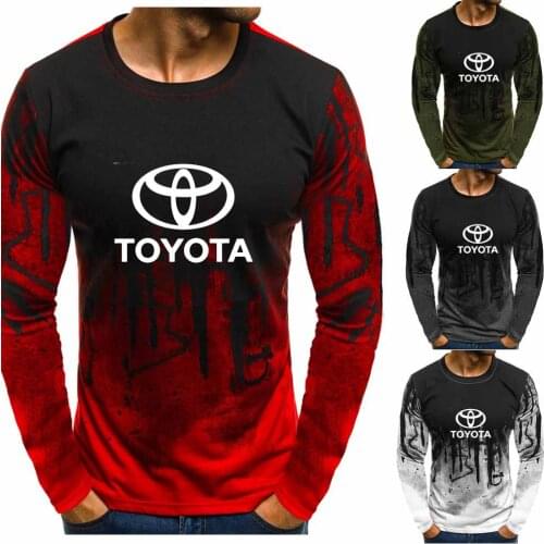 New Fashion Cotton Men Hoodies Toyota car logo Print fleece O-neck pullover Sweatshirts casual Streetwear Men Clothing
