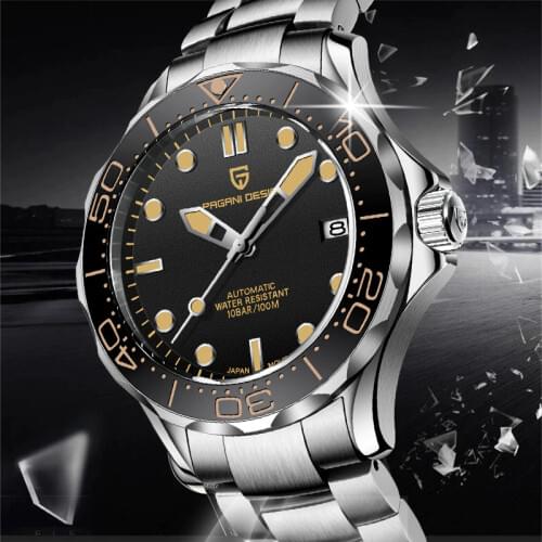 New PAGANI DESIGN 007 commander Mens Mechanical Watches Top Brand luxury Watch men 100M Waterproof Casual Business Wristwatch
