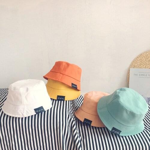 Unisex Cotton Bucket Hats Solid Summer Sunscreen Panama Hat Sunbonnet Fedoras Fisherman Hat panama For Boy Girl Beach Caps