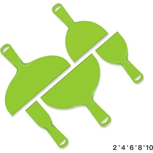 Plastic Putty Knife Scraper Cleaning Shovel Caulk Removal Tool Wall Plaster Trowel Paint Filling Spatula Putty 2,4,6,8,10-inch