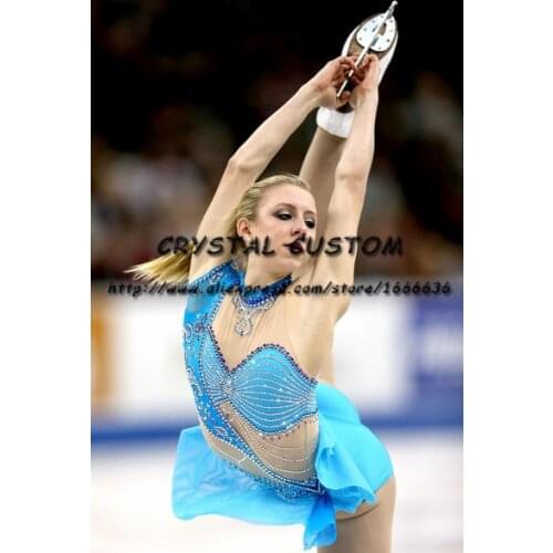 Girls Ice Skating Dresses Graceful New Brand Figure Skating Dresses For Competition DR4230