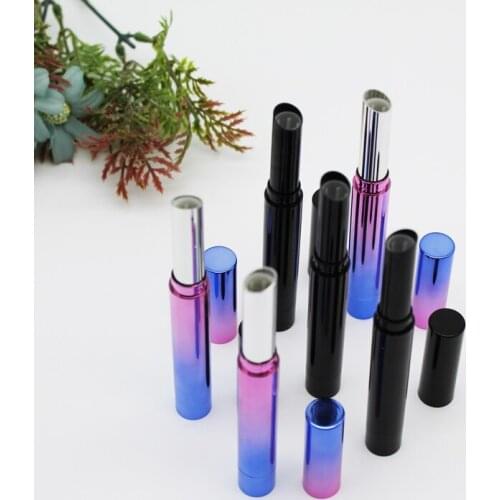 DIY Empty Lip Balm Container slender lipstick tube with gradient color Direct Filling Empty Cosmetic Containers