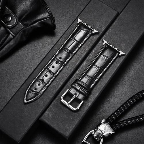 Calfskin Watchband for Apple Watch Band Series SE/6/5/4/3/2/1 38mm 42mm Strap for Apple Watch Band 44mm 40mm Straps Bracelets