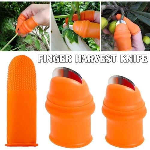 Garden Silicone Thumb Knives Separator Finger Knives Harvesting Plant Garden Gardening Tools TP899