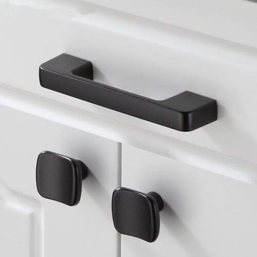 Modern Drawer Knobs Pulls Handles Black Pearl Gold Brushed Steel Door Handles Pulls Knobs Dresser Pulls Kitchen Cabinet Handles