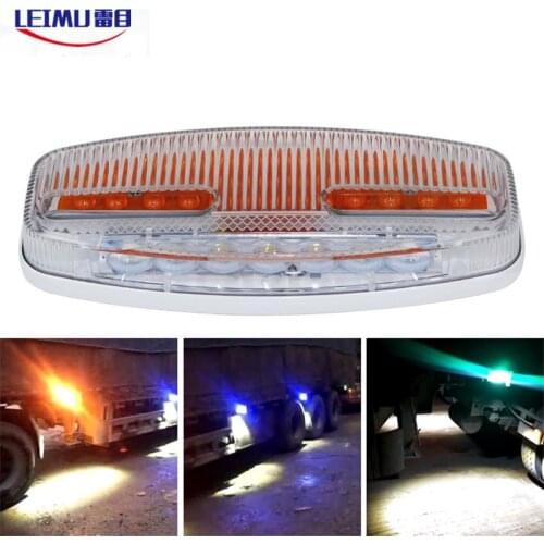 Truck LED Side Marker Indicator 24V Bright Waterproof Multi-Functional Trailer Ground Warning Lamp automo Bile Streamer