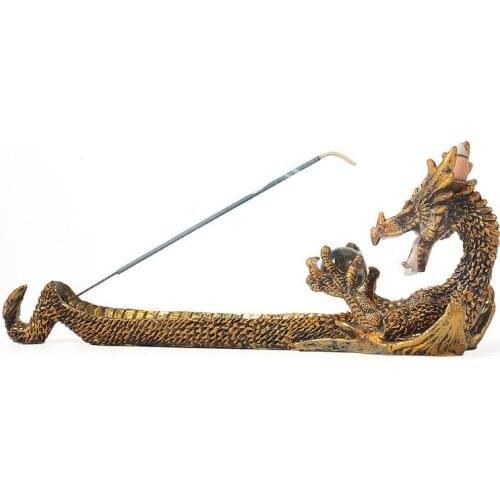 Creativity Backflow Fragrant Dragon Boat Dragon Boat Incense Stick Holder Burner Carving Censer Home Ornaments Incense Burners