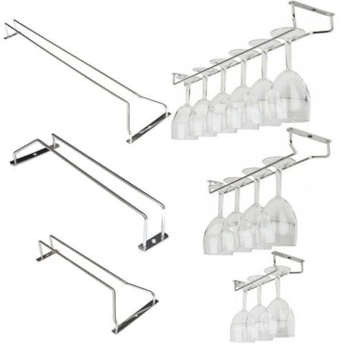 2020 New Hot Fashion 27/35/55 cm Wine Glass Hanger Rack Stemware Home Bar Pub Holder Stainless Steel