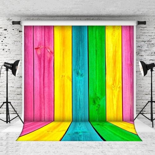VinylBDS 5X7FT Newborn Photography Backdrops Vintage Wood Can Be Washed For Anybody Backdrops Photo Studio NTZC-043