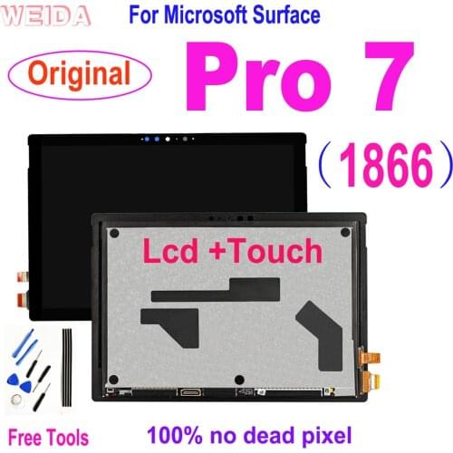 Original Lcd For Microsoft Surface Pro 7 1866 LCD Display Touch Screen Digitizer Assembly For Microsoft Surface Pro 7 Pro7 Lcd