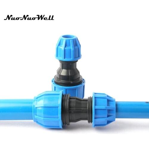 1pc NuoNuoWell PE 40mm to 25mm 32mm Pipe Reducing Straight Quick Connector For Water Pipe Repair PPR PVC Tube Adapter Hose Joint