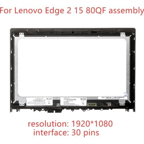 15.6'' Laptop lcd display with touch NV156FHM-N42 NV156FHM-A13 1920*1080 For Lenovo Edge 2 15 lcd assembly replace 80QF0005US