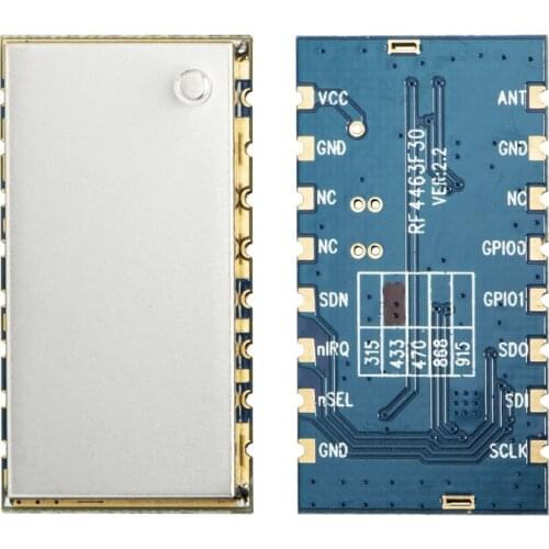 2pc RF4463F30+Spring antenna 433mhz 1W si4463 3km FSK modulation long distance 433 470 868 915mhz wireless rf module