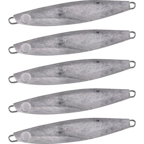 20pcs Blank Metal Jig Fishing Lure Weights 7g-40g Unpainted Trolling Hard Bass Fishing Bait Tackle Trout Jigging Lure Jigs Lures