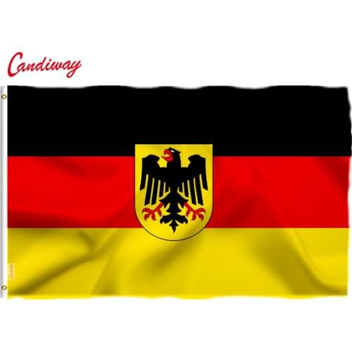 90 x 150cm High Quality Home Decor Large Germany Eagle Hawk Flag Polyester German Deutschland Flying Banner NN039