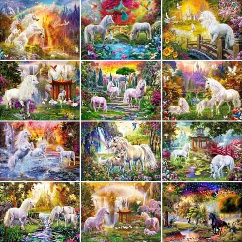 Evershine Diamond Painting Horse New Arrival Diamond Embroidery Animal Cross Stitch Forest Rhinestone Mosaic Wall Decoration Art