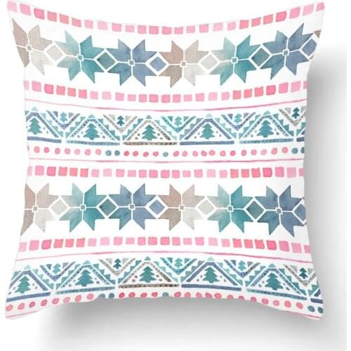 Chromatic GeometryAbstract Colorful Cushion Cover Throw Pillow Case for Home Chair Sofa Decoration Square Pillowcases