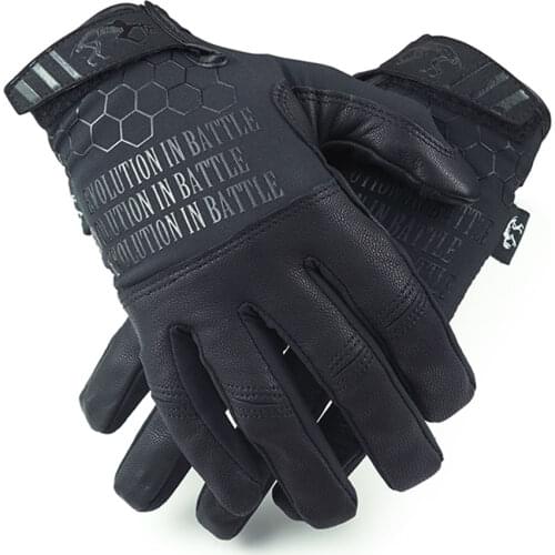 WORKERKIT AR Lightweight Tactical Hunting Gloves Outdoor Shooting Leather Combat Training Gloves for Airsoft