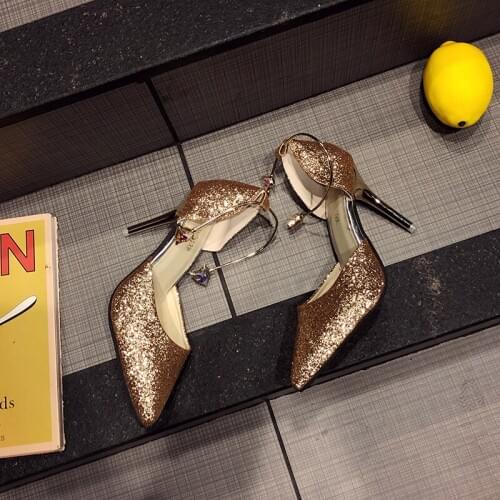 2020 HOT sale fashion Women Shoes Pointed Toe Pumps PU Leather Dress High Heels Shoes Wedding Shoes women Zapatos Mujer U22-40