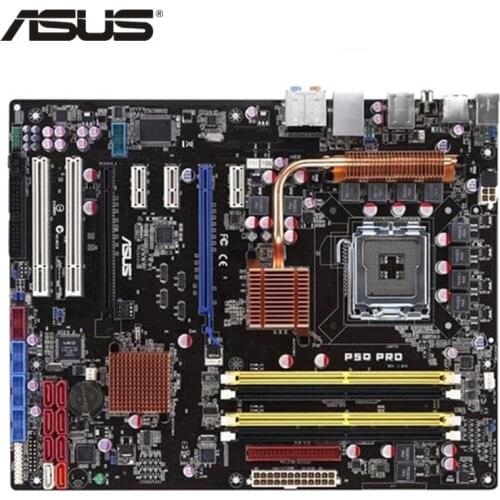 ASUS P5Q Pro Motherboard LGA 775 DDR2 16GB For Intel P45 P5Q Pro Desktop Mainboard Systemboard PCI-E X16 Used 8Mb AMI BIOS
