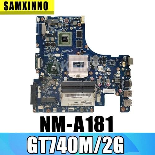 SAMXINNO Laptop motherboard For LENOVO Z510 Mainboard AILZA NM-A181 90004479 SR17E GT740M/2G